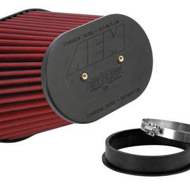 AEM Dryflow Air Filter-Oval Tapered 8in x 10.5in O/S Base / 5in x 7.75in O/S Top / 8in Height 21-2258DK