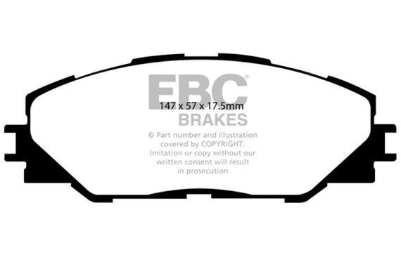 EBC Ultimax OEM Replacement Brake pads UD1211 Front 0 UD1211