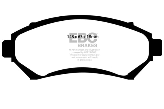 EBC 97-01 Chevrolet Venture 3.4 Greenstuff Front Brake Pads DP61100
