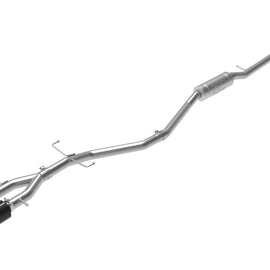 aFe Takeda 2.5in 304SS Cat-Back Exhaust System 17-20 Honda Civic SI Coupe L4-1.5L (t) - Black Tip 49-36620-B