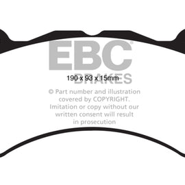 EBC Brakes DP31853C Redstuff Ceramic Low Dust Brake Pad DP31853C