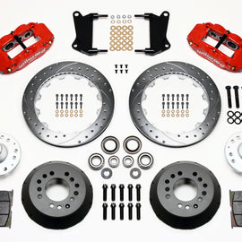 Wilwood Narrow Superlite 6R Front Hub Kit 12.88in Drill-Zinc Red 67-69 Camaro 64-72 Nova Chevelle 140-9803-ZR