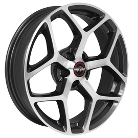 RACE STAR 95 RECLUSE 18X10.5 5X4.5 +48 CB3.07 METALIC GRAY W/MACHINED FACE 1 RIM