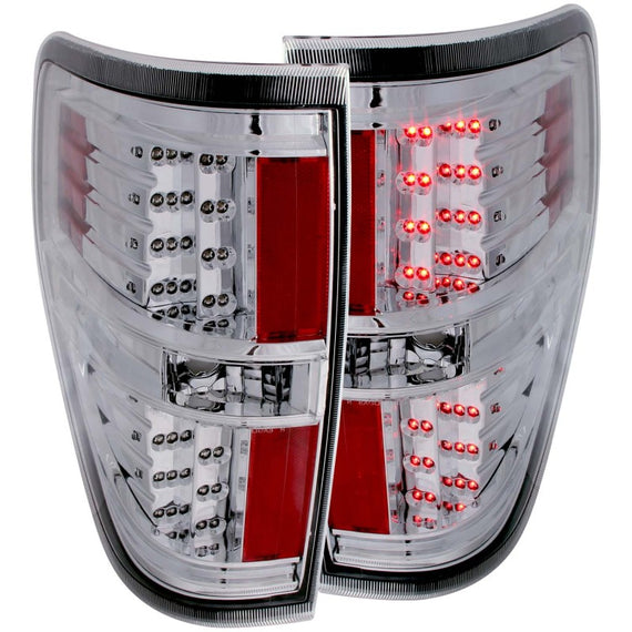 ANZO 2009-2014 Ford F-150 LED Taillights Chrome 311147