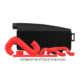 MISHIMOTO Black Top Mount Intercooler for 2002-2007 Subaru WRX STI - Red Hoses MMTMIC-WRX-01BKRD