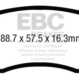 EBC 04-07 Ford Econoline E150 4.6 Yellowstuff Front Brake Pads DP43002R
