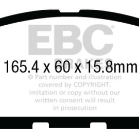 EBC Greenstuff Front Brake Pads for 12-13 Infiniti JX35 3.5 DP23010