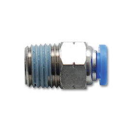 Vibrant Male Straight Pneumatic Vacuum Fitting (1/4in NPT Thread) - for 1/4in (6mm) OD tubing 2664