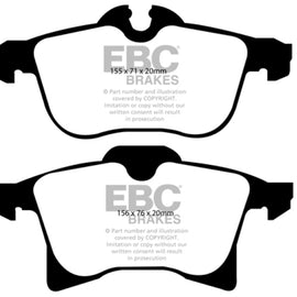 EBC 08-09 Saturn Astra 1.8 Greenstuff Front Brake Pads DP21520