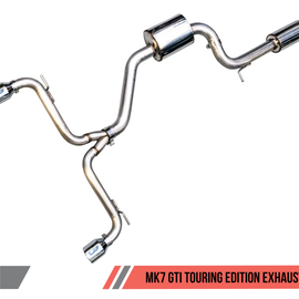 AWE TUNING 2015-2017 VW GTI MK7 TOURING CATBACK EXHAUST SYSTEM WITH BLACK TIPS 3015-33050