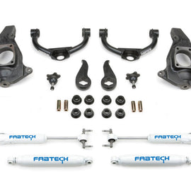 Fabtech 11-19 GM C/K2500HD/3500HD 4in Ultimate System w/Perf. Shocks K1055