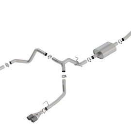 Borla S-Type Cat-Back Exhaust 2019-2021 Sierra Silverado 1500 5.3L Carbon Fiber 140770CF