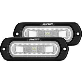 Rigid Industries SR-L Series Flush Mount LED Spreader Pair w/ White Halo - Universal 53220