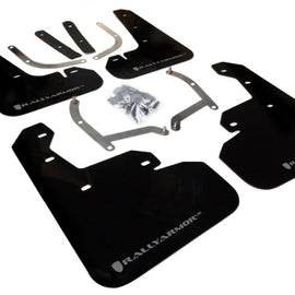 Rally Armor 17-23 Subaru Impreza 4D/5D Black UR Mud Flap w/Silver Logo MF45-UR-BLK/SIL