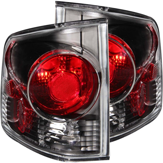 Anzo USA Euro Taillights 3D Style Black for GM/Isuzu S10/Sonoma/Hombre 95-05 211034