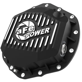 aFe 2020 Chevrolet Silverado 2500 HD Rear Differential Cover Black ; Pro Series w/ Machined Fins 46-71260B