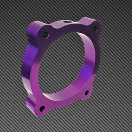 Torque Solution Throttle Body Spacer (Purple) for Hyundai Genesis V6 3.8L 2013+ TS-TBS-021PR