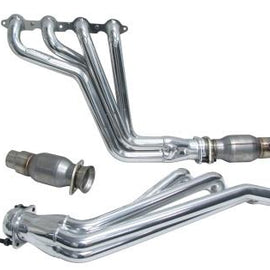 BBK 10-15 Camaro LS3 L99 Long Tube Exhaust Headers With Converters - 1-3/4 Silver Ceramic