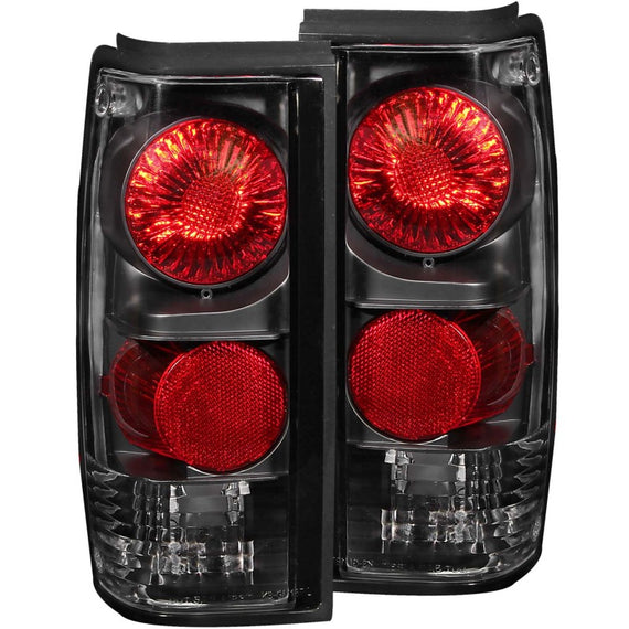 ANZO TAIL LIGHTS BLACK FOR 82-93 CHEVROLET S-10 / 91-93 GMC SONOMA #211031 211031