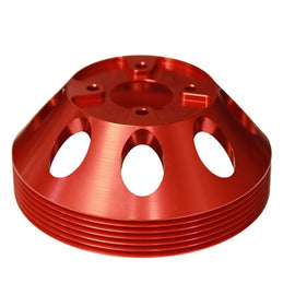 Torque Solution Alternator Pulley Red for Hyundai Genesis Coupe 3.8 2010+ 10+ TS-GEN-003R