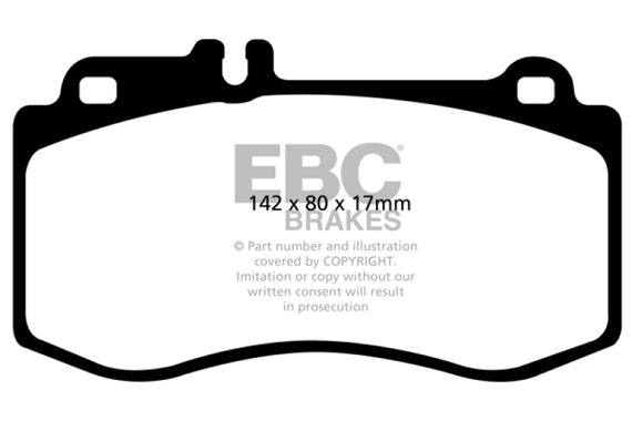 EBC 10+ Mercedes-Benz E350 3.5 AMG Sport Package Yellowstuff Front Brake Pads DP41857R