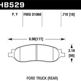 Hawk LTS Disc Brake Pads - HB529Y.710 HB529Y.710