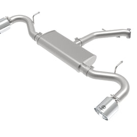 aFe Takeda Series 2.5in 409 SS Axle-Back Exhaust System Polished 18-20 Hyundai Elantra GT L4-1.6L(t) 49-47016-P