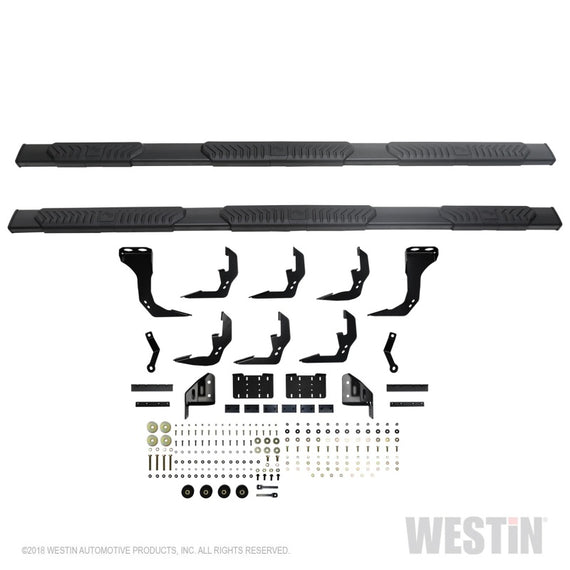 Westin 2019 Chevrolet Silverado/Sierra 1500 Crew Cab (6.5ft) R5 Modular Nerf Step Bars - Black 28-534695