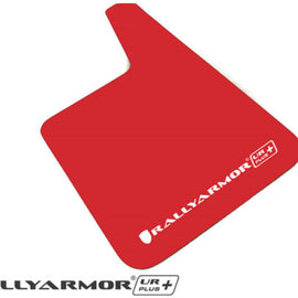 Rally Armor Universal Fit (No Hardware) UR Plus Red UR Mud Flap w/ White Logo MF20-URP-RD/WH