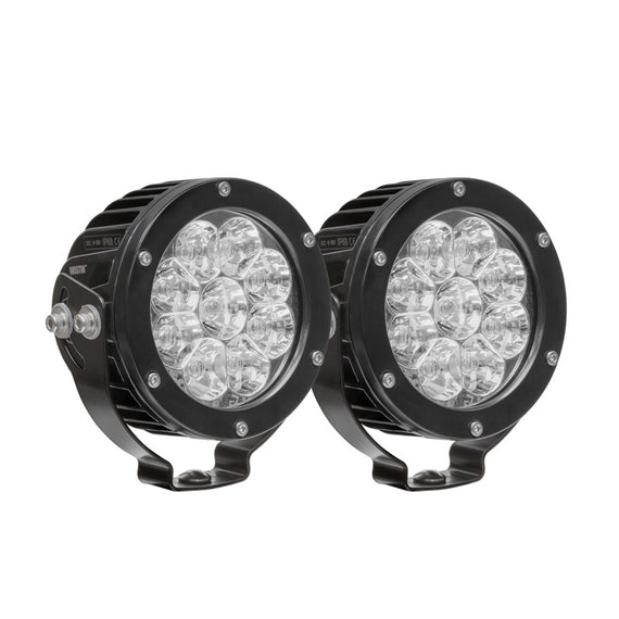 Westin Axis LED Auxiliary Light 4.75 inch Round Spot w/3W Osram (Set of 2) - Black 09-12007A-PR