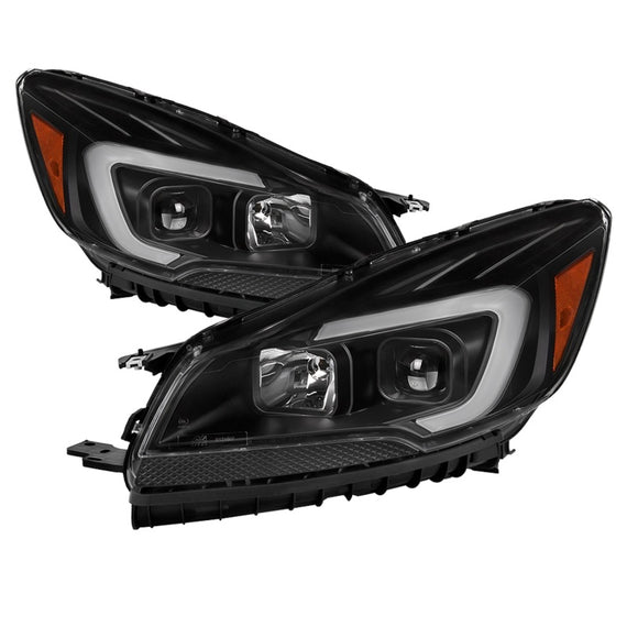 xTune 13-16 Ford Escape LED Light Bar Halogen Projector Headlights - Black (PRO-JH-FESCA13-LB-BK) 9042904
