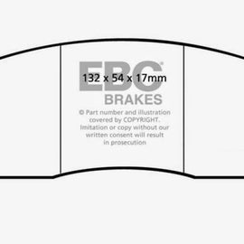 EBC Blue Stuff Front Brake Pads for 90-00 Aston Martin Vantage 5.3L - DP5002NDX DP5002NDX