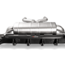 Akrapovic 18+ BMW M5 (F90) Rear Carbon Fiber Diffuser - High Gloss w/ Red/White Akrapovic Logo DI-BM/CA/5/G/RS