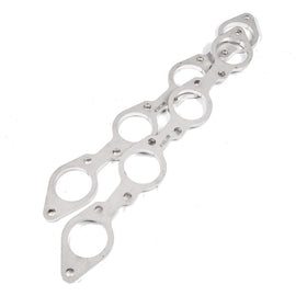 Stainless Works Big Block Chevy Round Port Header 304SS Exhaust Flanges 2in Primaries HFBBC200