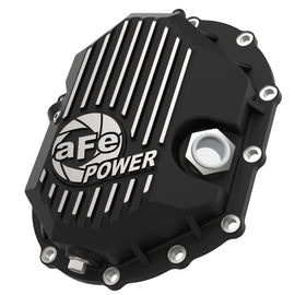 AFE Power 11-18 GM 2500-3500 AAM 9.25 Axle Front Differential Cover Black Machined Street Series 46-71050B