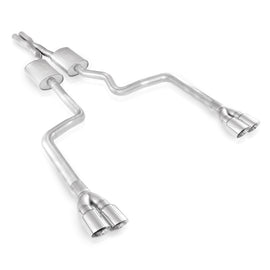 Stainless Works 2008-14 Challenger 3in Catback X-Pipe S-Tube Mufflers 3-1/2in Tips HM64CB-S