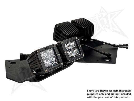Rigid Industries Fog Light Brackets for 4 Dually Lights 10-14 Ford F150 Raptor 40235