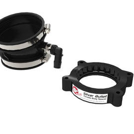 aFe 2020 Vette C8 Silver Bullet Aluminum Throttle Body Spacer / Works With aFe Intake Only - Black 46-34023B