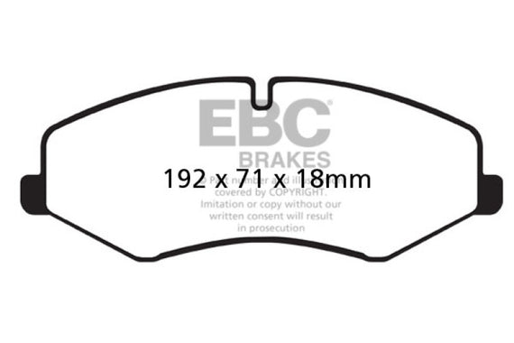 EBC 10-14 Land Rover LR4 5 Ultimax2 Front Brake Pads UD1425