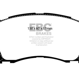 EBC Green Stuff Front Brake Pads for 98-02 Subaru Forester 2.5L - DP21134 DP21134