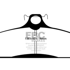 EBC 83-87 Chevrolet Corvette (C4) 5.7 Greenstuff Front Brake Pads DP21152