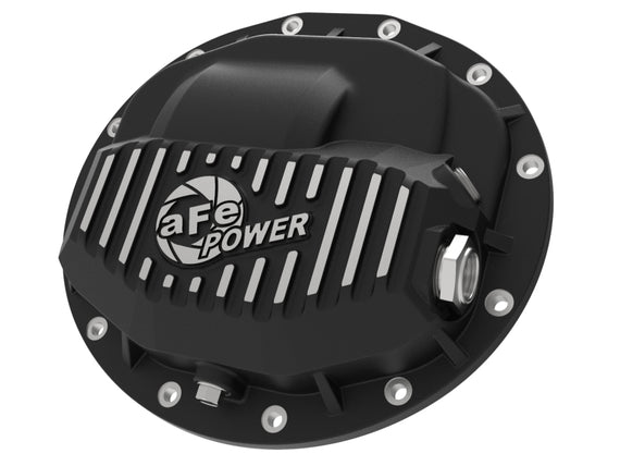 aFe Power Pro Series Rear Differential Cover Black w/ Machined Fins 13-18 RAM Diesel Trucks L6-6.7L 46-70402