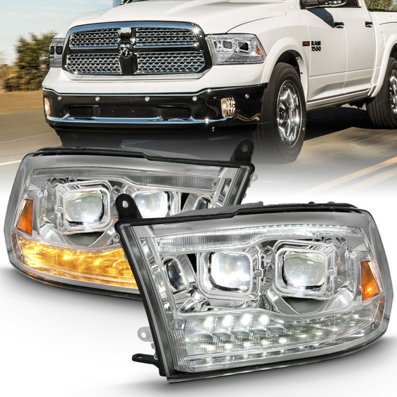111465 Anzo Headlight Lamp Driver & Passenger Side New for Ram Truck LH RH 1500 111465