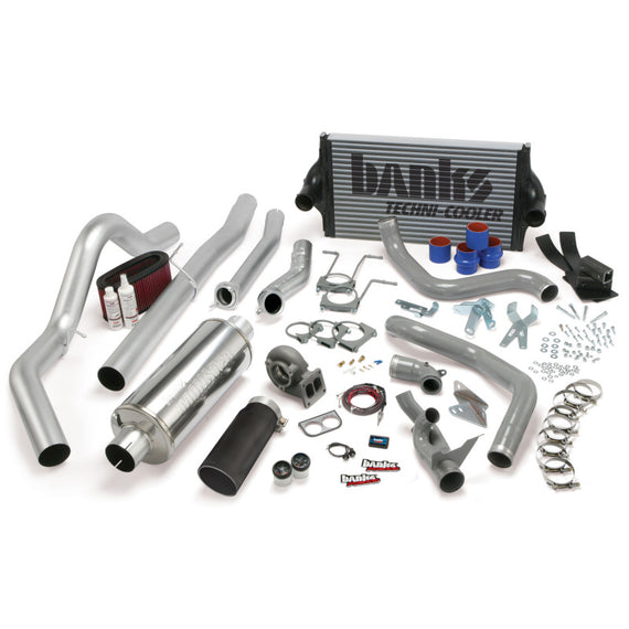Banks Power 94-97 Ford 7.3L CCLB Man PowerPack System - SS Single Exhaust w/ Black Tip 46361-B