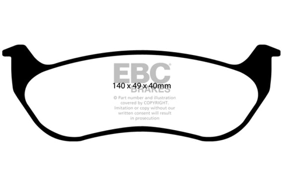 EBC 02-07 Jeep Liberty 2.4 Extra Duty Rear Brake Pads ED91673