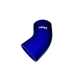 Torque Solution 45 Degree Silicone Elbow: 2.75 inch Blue Universal TS-CPLR-45D275BL