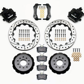 Wilwood Combination Parking Brake Rear Kit 12.88in Drilled Mustang 94-04 140-10158-D