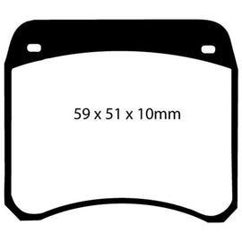 EBC Brakes Yellowstuff Performance Brake Pads DP4128R