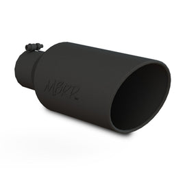 MBRP T5126BLK 7" O.D. Exhaust Tip, Rolled End, 4" Inlet, 18" Long T5126BLK