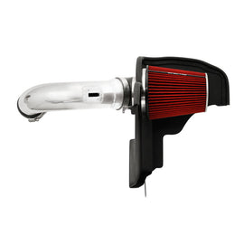 Spectre 11-14 Ford Mustang GT V8-5.0L F/I Air Intake Kit - Polished w/Red Filter 9928